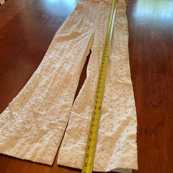 Deadstock Vintage White Eyelet Romper/Jumpsuit - S - Picture 9 of 12